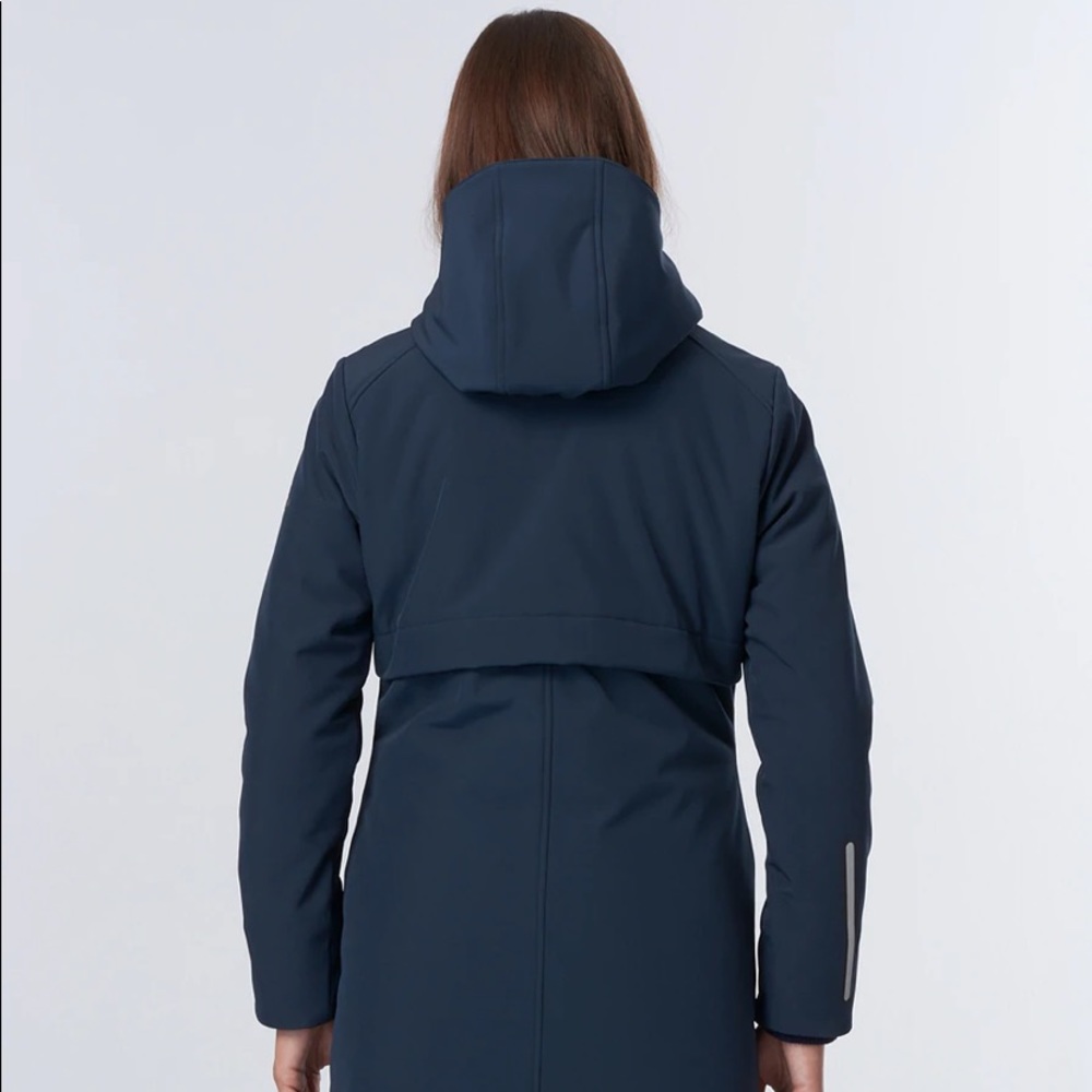 Norden Project Navy knee length puffer jacket